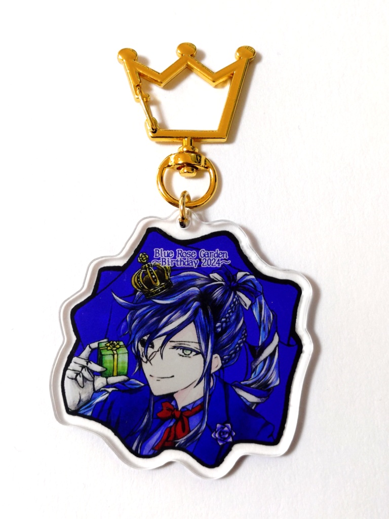 【aknkFA】ブルロガキービジュイラストアクキー