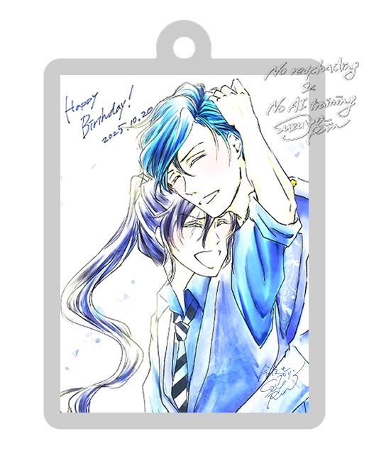 【aknkBL】ハウボス本表紙イラストアクキー