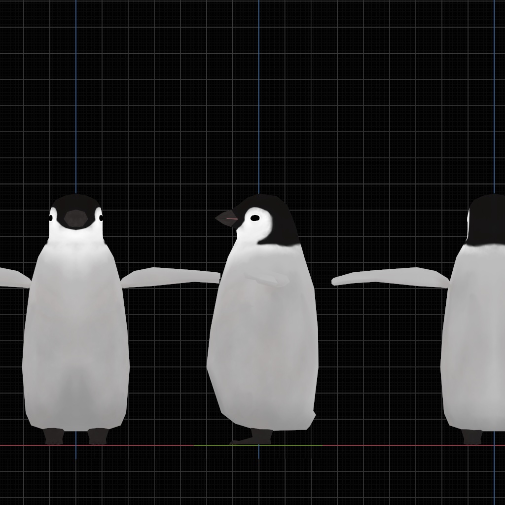 VR向け汎用3Dアバター 子ぺんぎん/PENGUIN