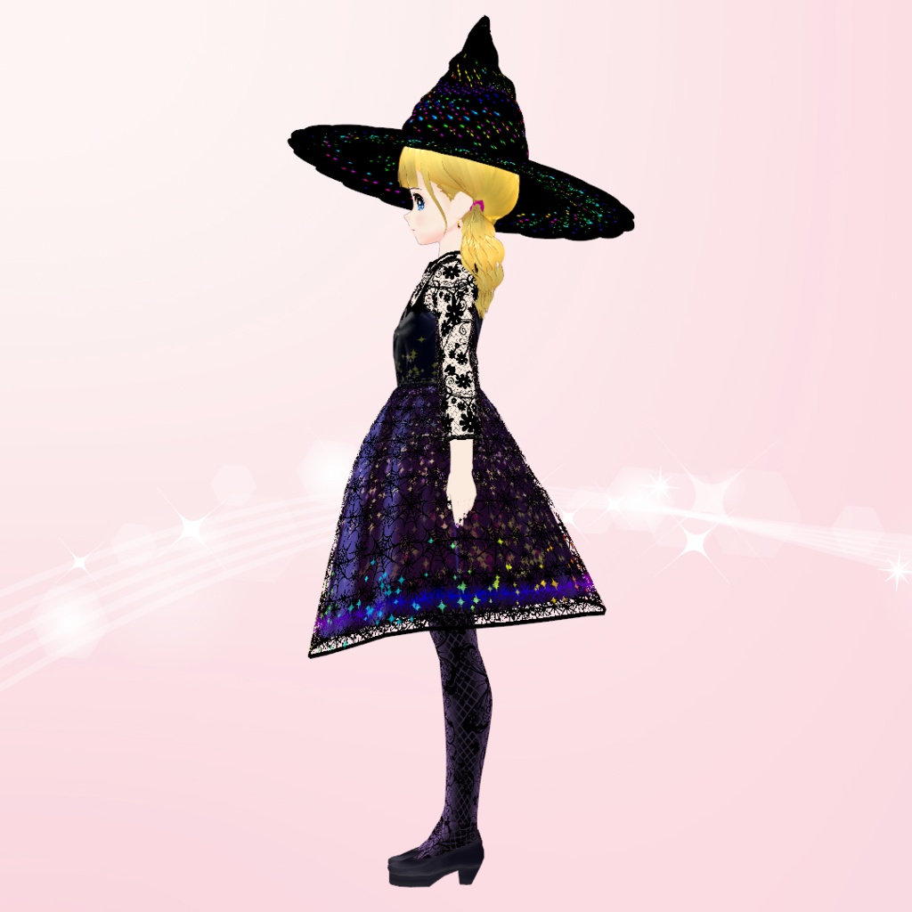 【VRoid】ハロウィン魔女ドレスセット (HALLOWEEN WITCH DRESS SET)