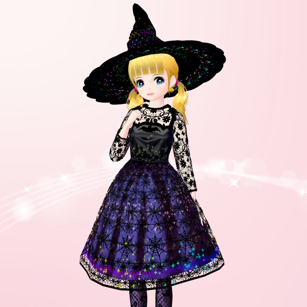 【VRoid】ハロウィン魔女ドレスセット (HALLOWEEN WITCH DRESS SET)