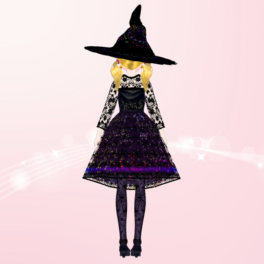 【VRoid】ハロウィン魔女ドレスセット (HALLOWEEN WITCH DRESS SET)