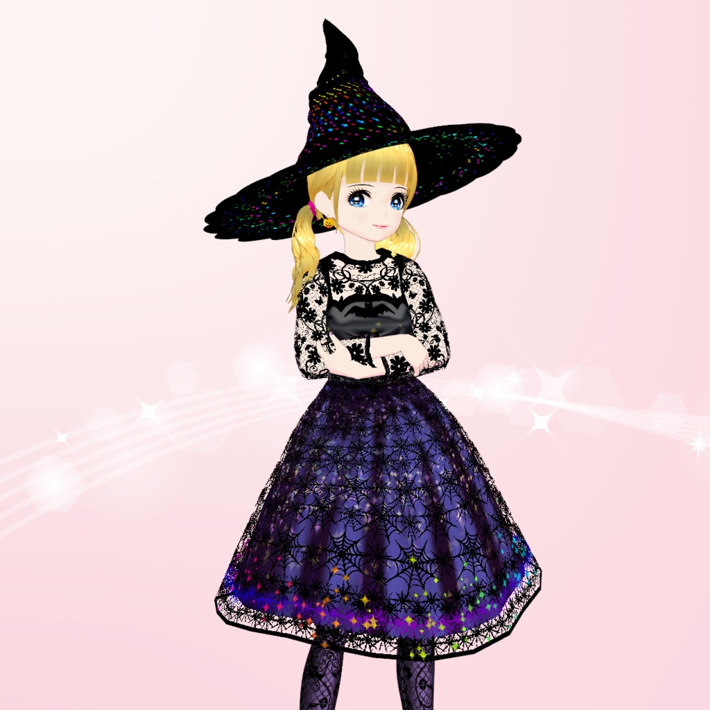 【VRoid】ハロウィン魔女ドレスセット (HALLOWEEN WITCH DRESS SET)