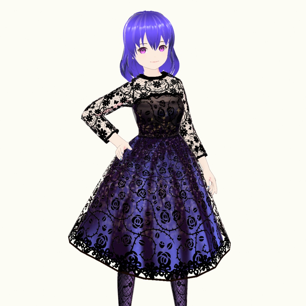 【VRoid】パーティードレス衣裳セット