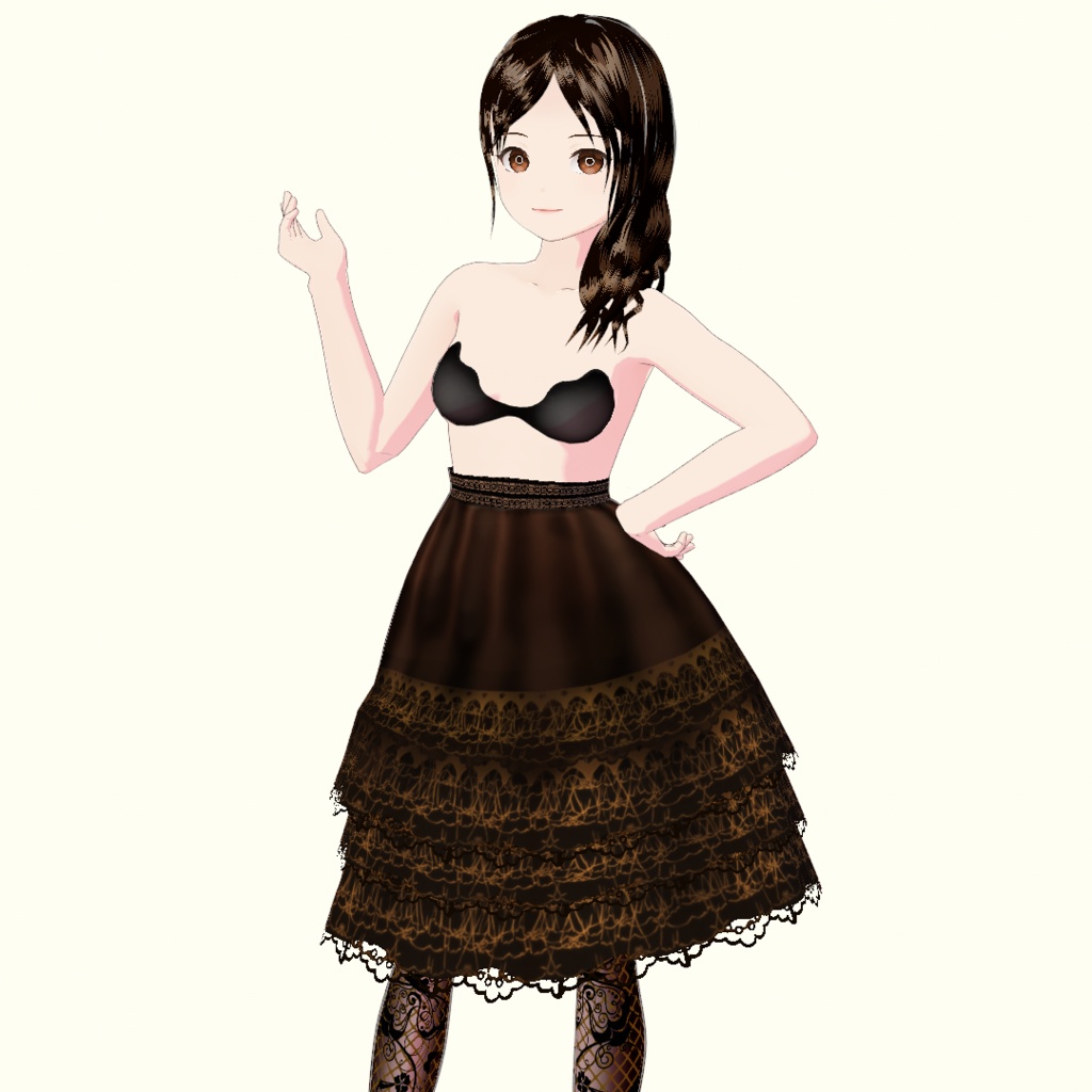 【VRoid】パーティードレス衣裳セット