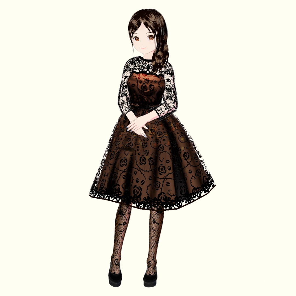 【VRoid】パーティードレス衣裳セット