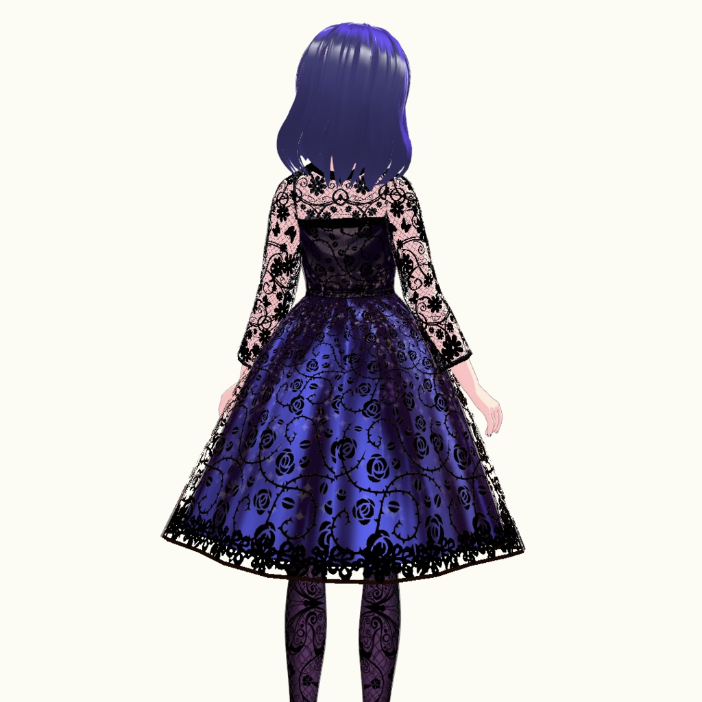 【VRoid】パーティードレス衣裳セット
