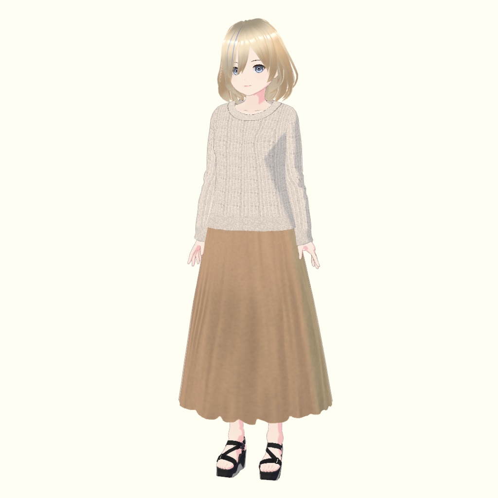【VRoid】ニットセーター・コーデセット