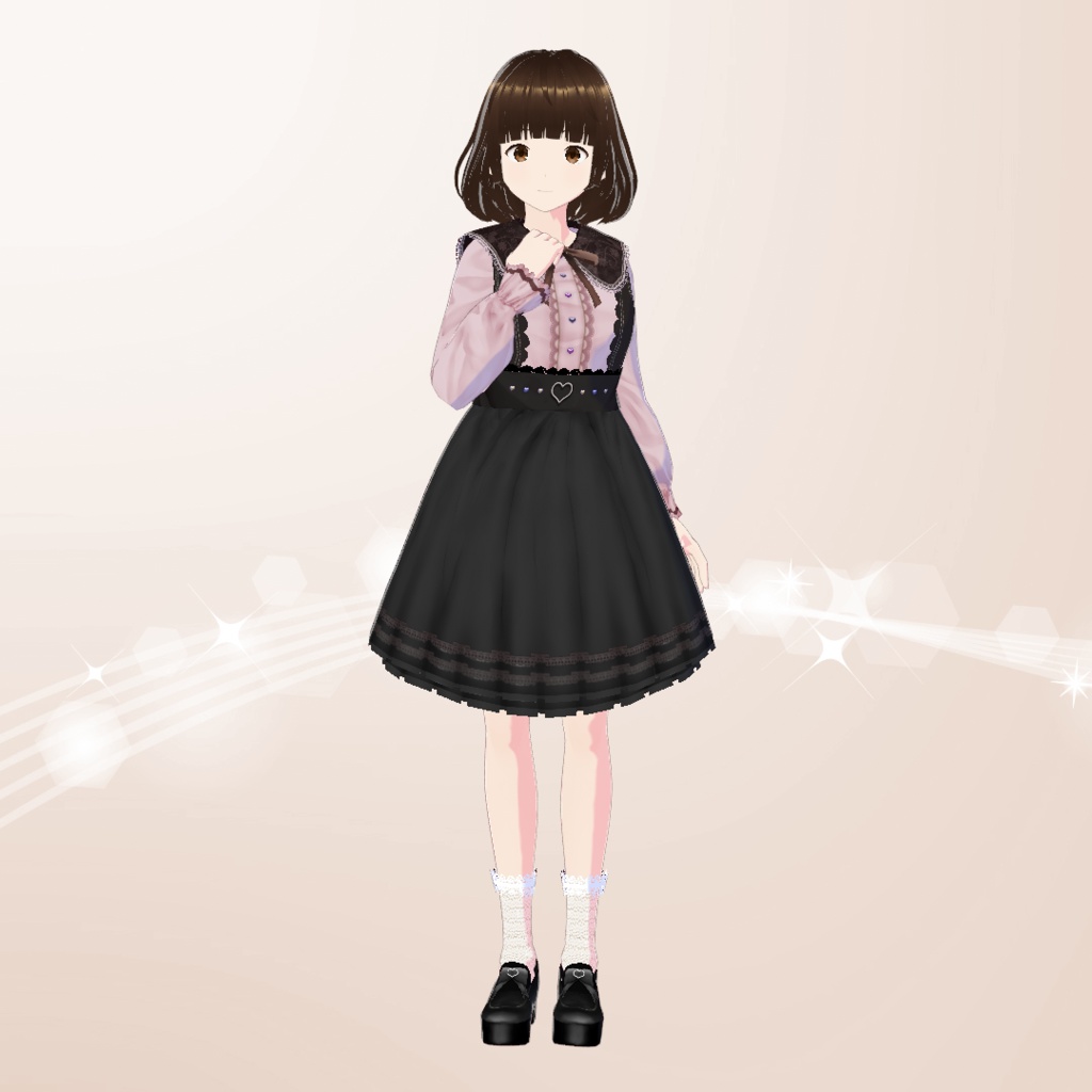 【VRoid】地雷ちゃんコーデセット Ver1.11