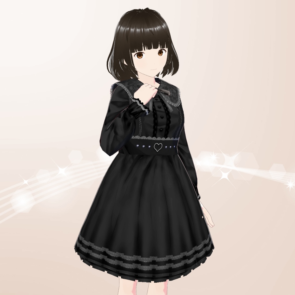 【VRoid】地雷ちゃんコーデセット Ver1.11