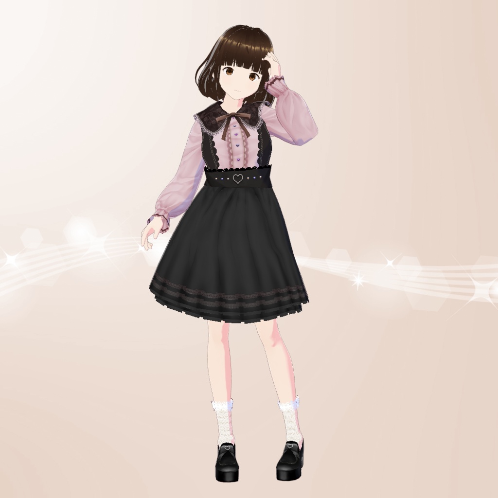 【VRoid】地雷ちゃんコーデセット Ver1.11