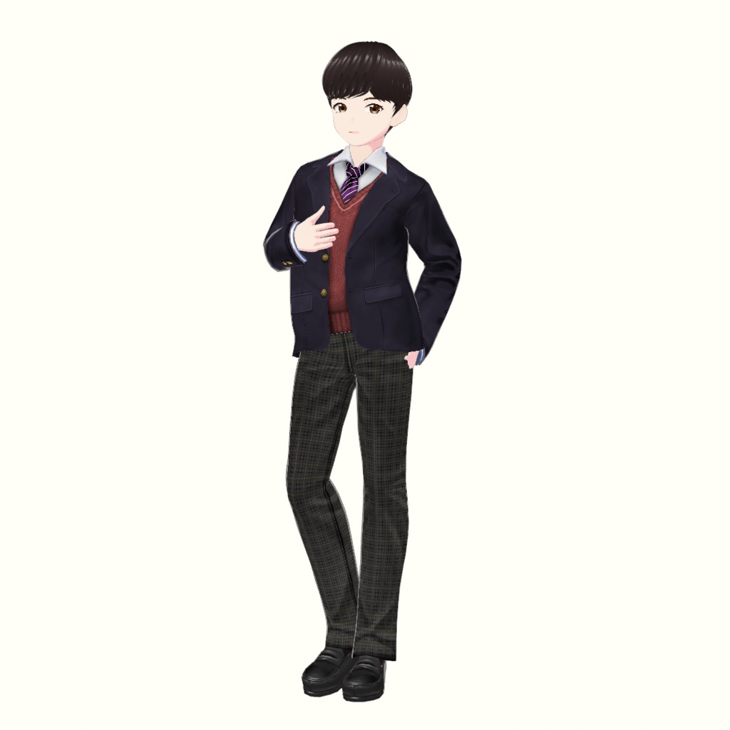 【VRoid】男子向け制服セット