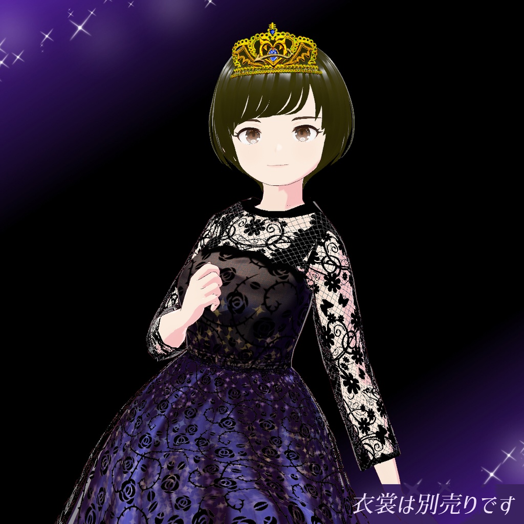 【VRoid】天使のティアラ・小悪魔のティアラ