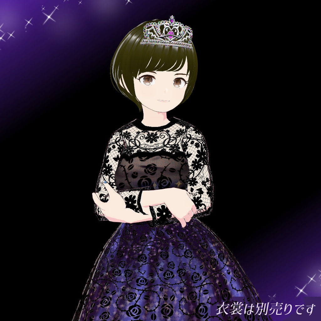 【VRoid】天使のティアラ・小悪魔のティアラ