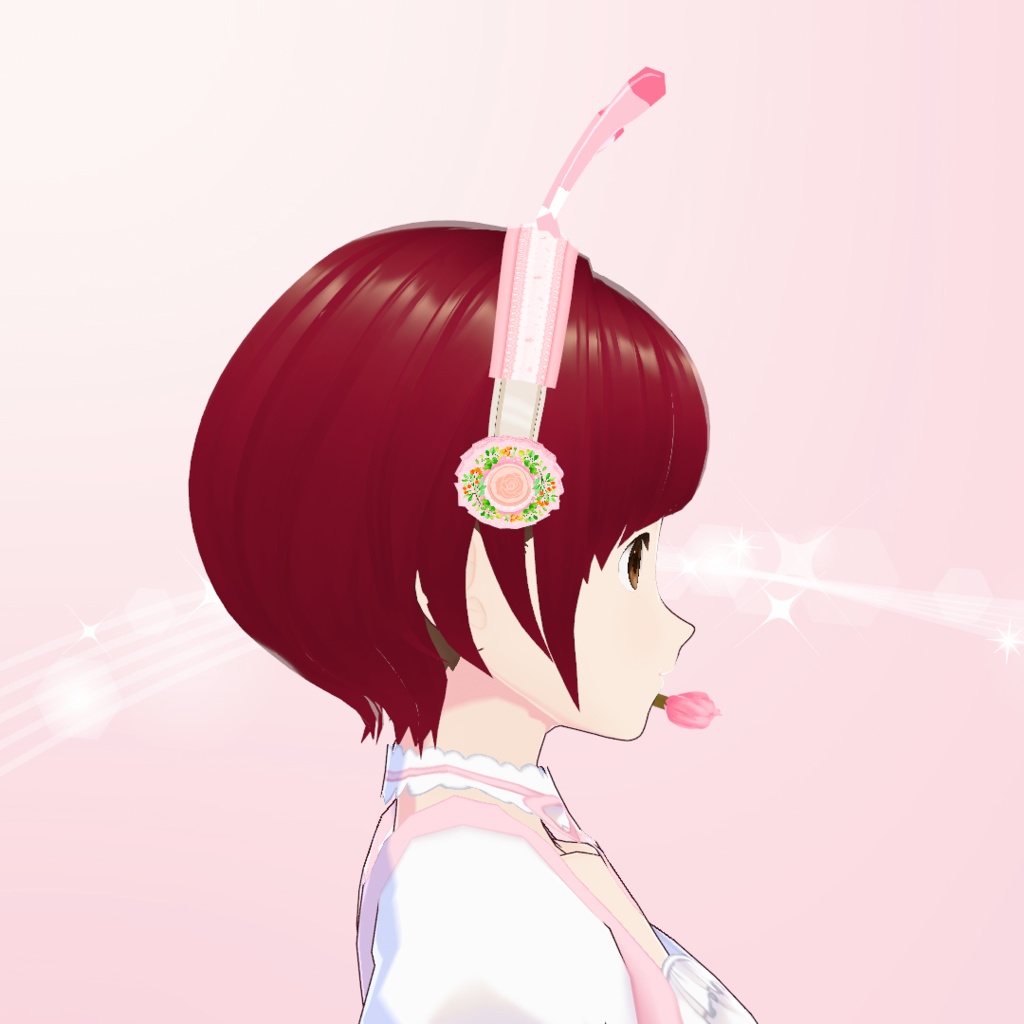 【VRoid】触角センサーつきフローラル・インカム