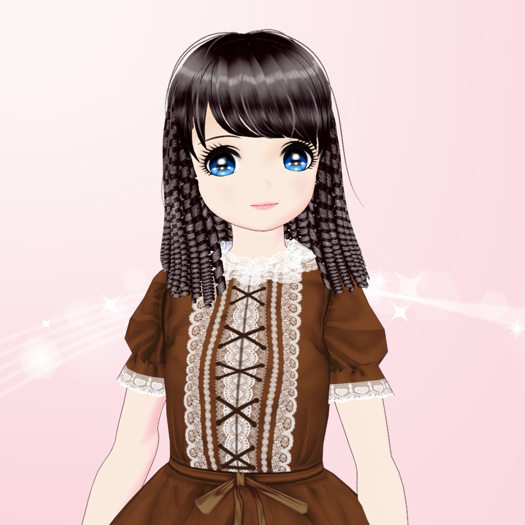 【VRoid用ウィッグ】金髪縦ロール