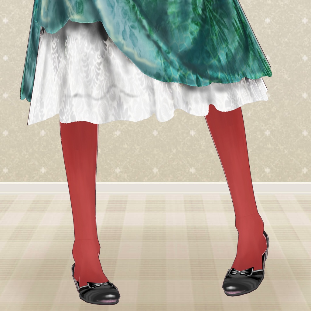 【VRoid】西洋絵画風衣裳セット・ヴェネツィアの花売り娘