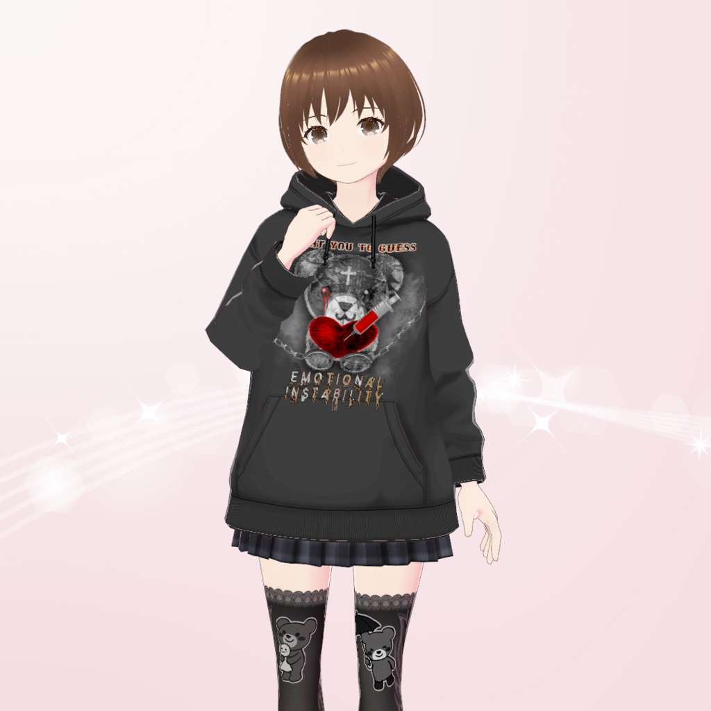 【VRoid】サブカル系病みかわコーデセット Subcultural Sickly Cute Coordinate set