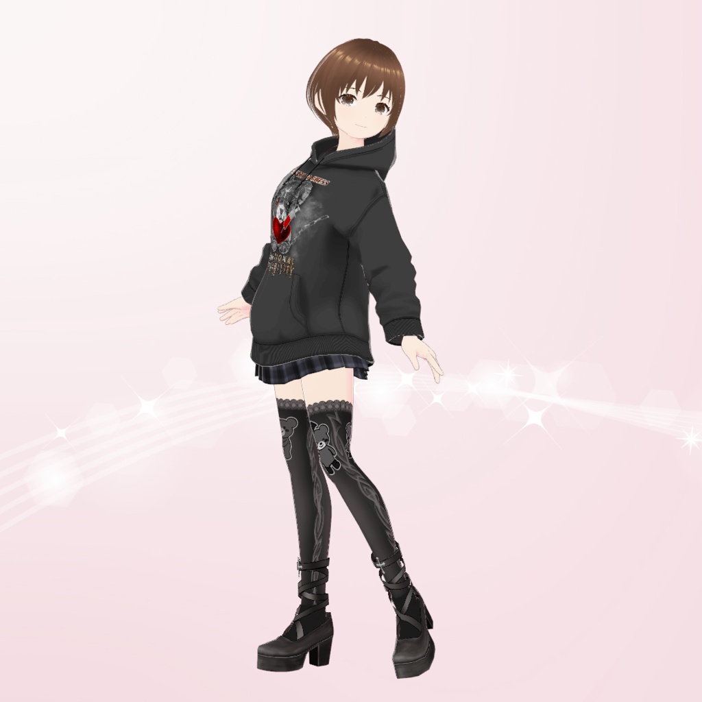 【VRoid】サブカル系病みかわコーデセット Subcultural Sickly Cute Coordinate set