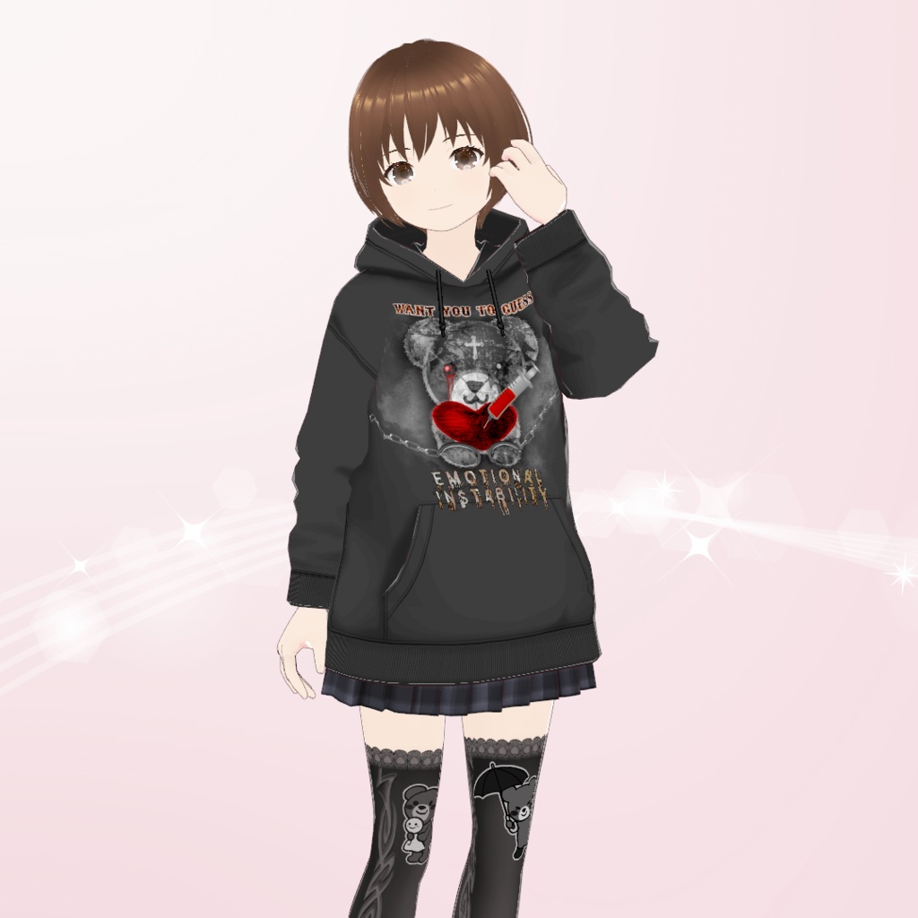 【VRoid】サブカル系病みかわコーデセット Subcultural Sickly Cute Coordinate set