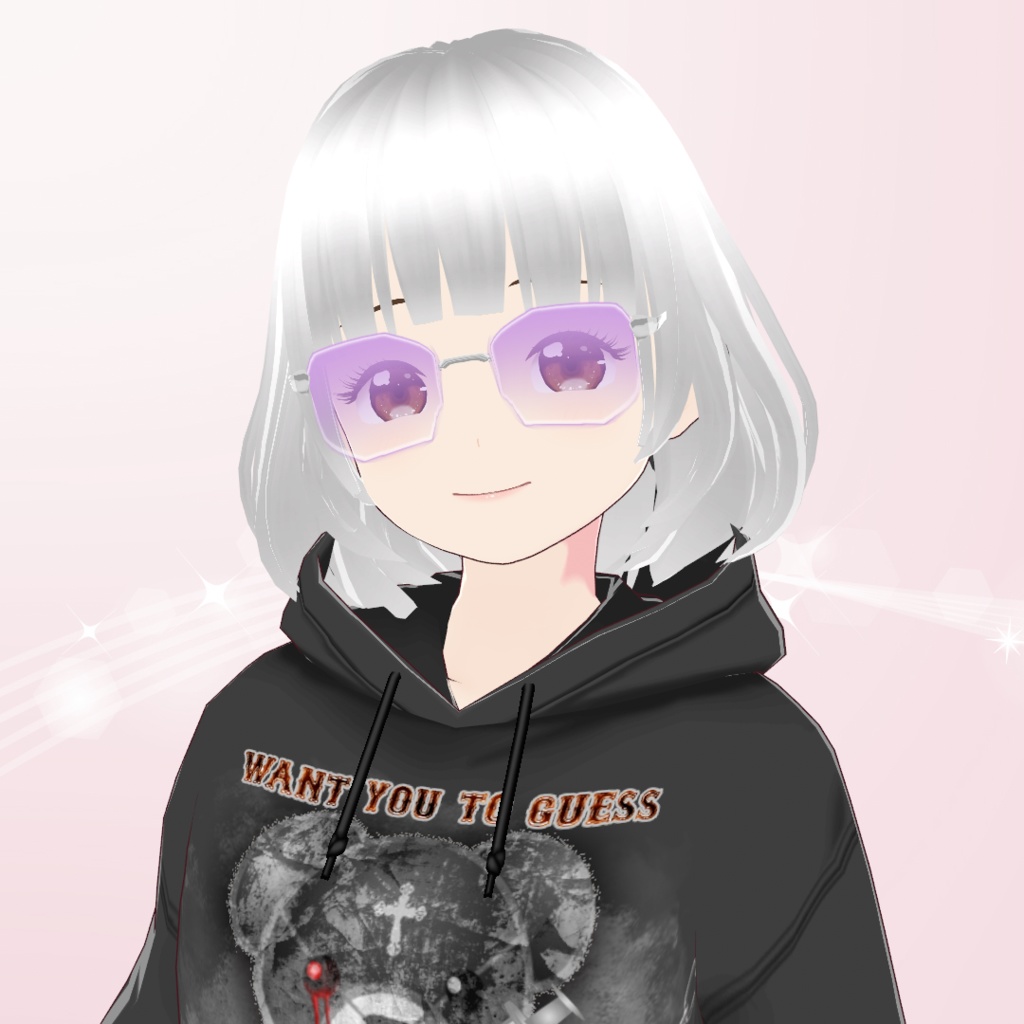 【VRoid】リムレスカラーサングラス Rimless Colored Sunglasses