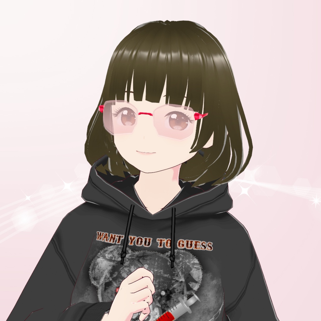 【VRoid】リムレスカラーサングラス Rimless Colored Sunglasses