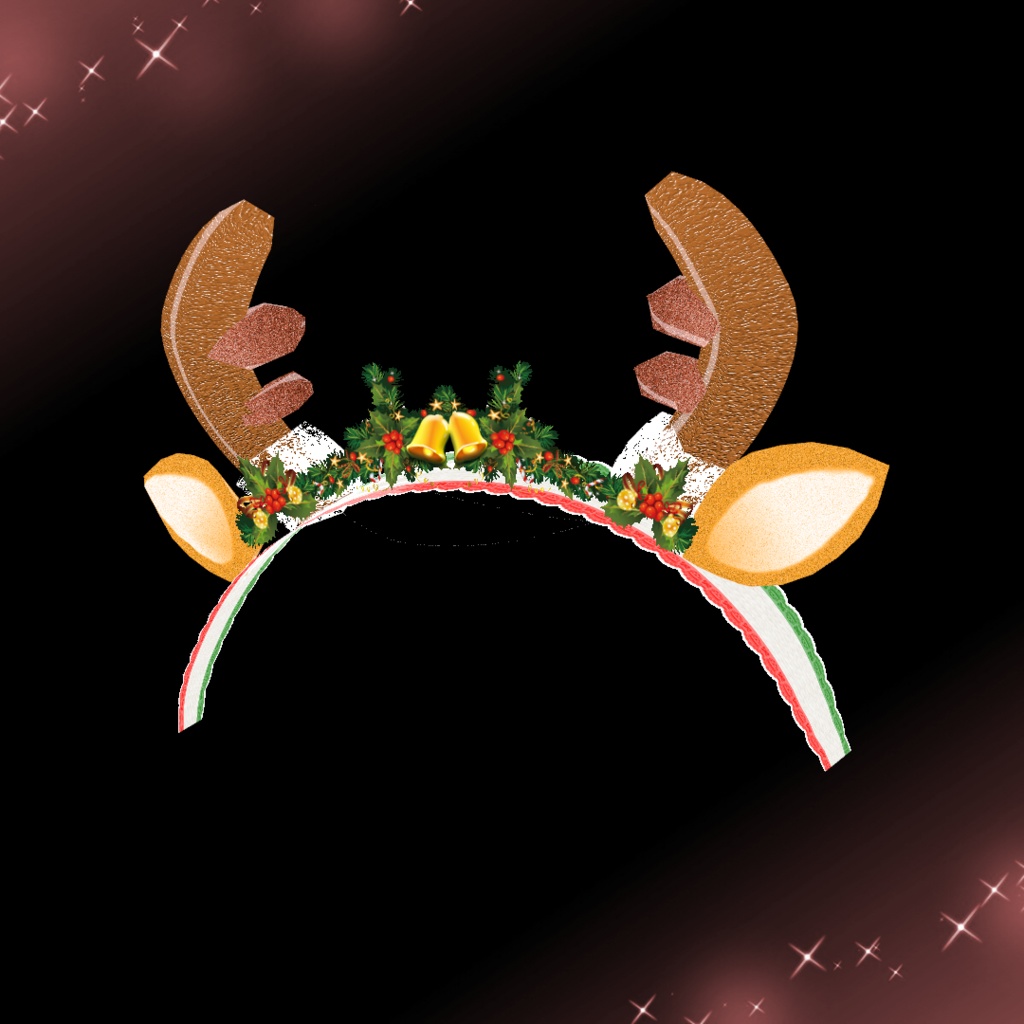 【VRoid】トナカイのカチューシャ (Reindeer catsuit)