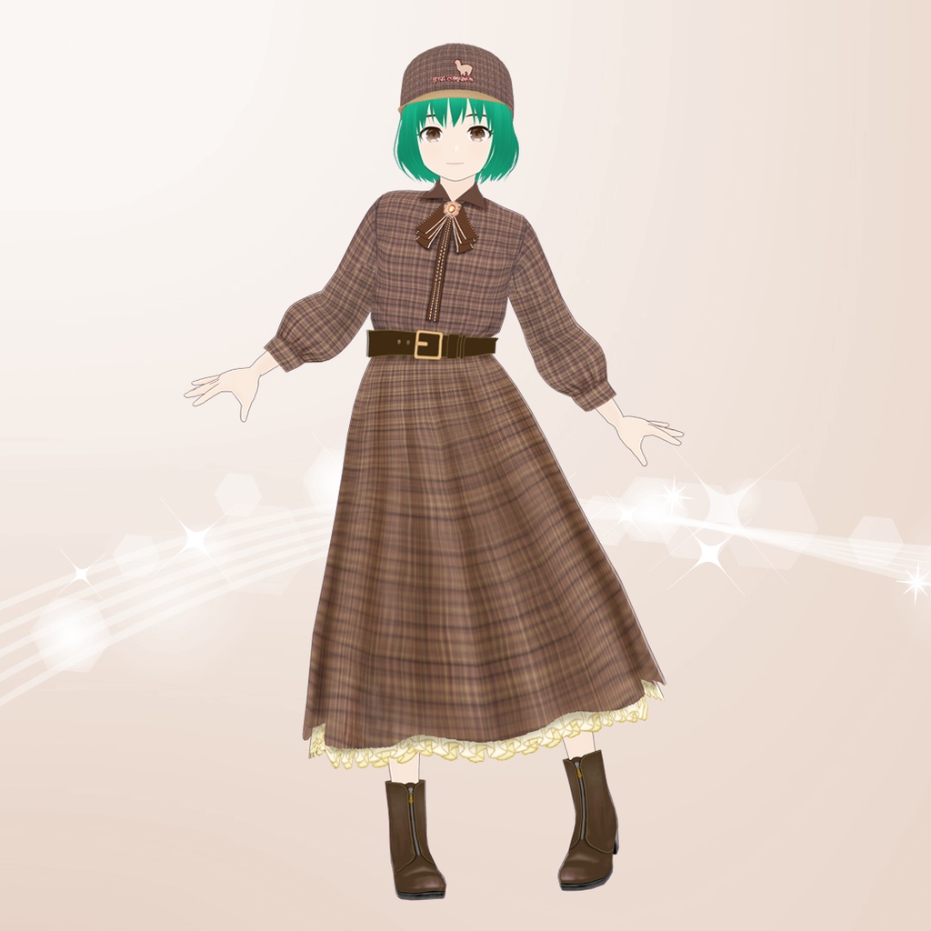 【VRoid】フレンチガーリーワンピース