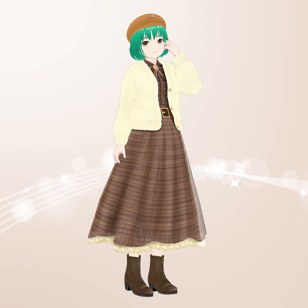 【VRoid】フレンチガーリーワンピース