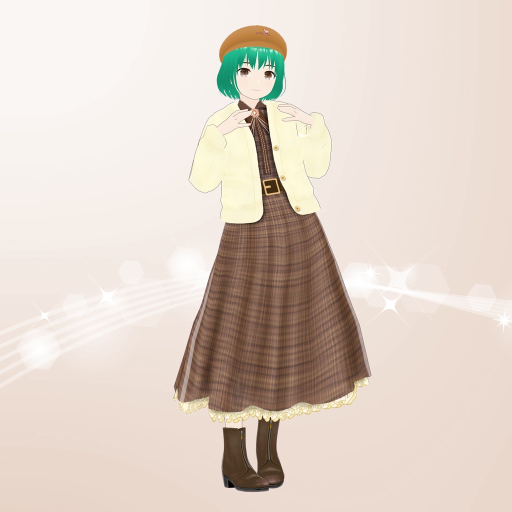 【VRoid】フレンチガーリーワンピース