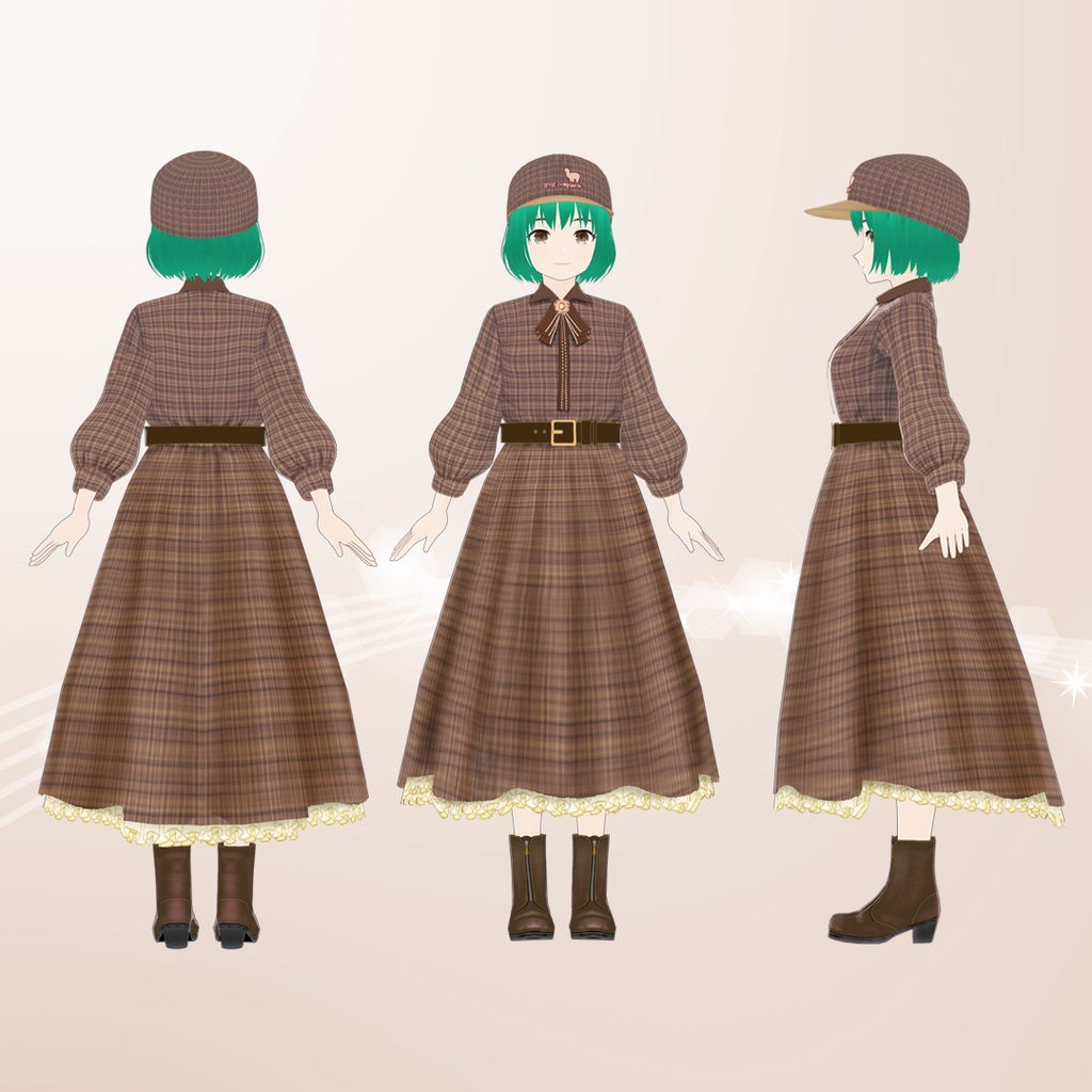 【VRoid】フレンチガーリーワンピース