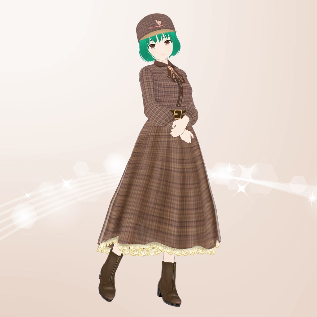 【VRoid】フレンチガーリーワンピース