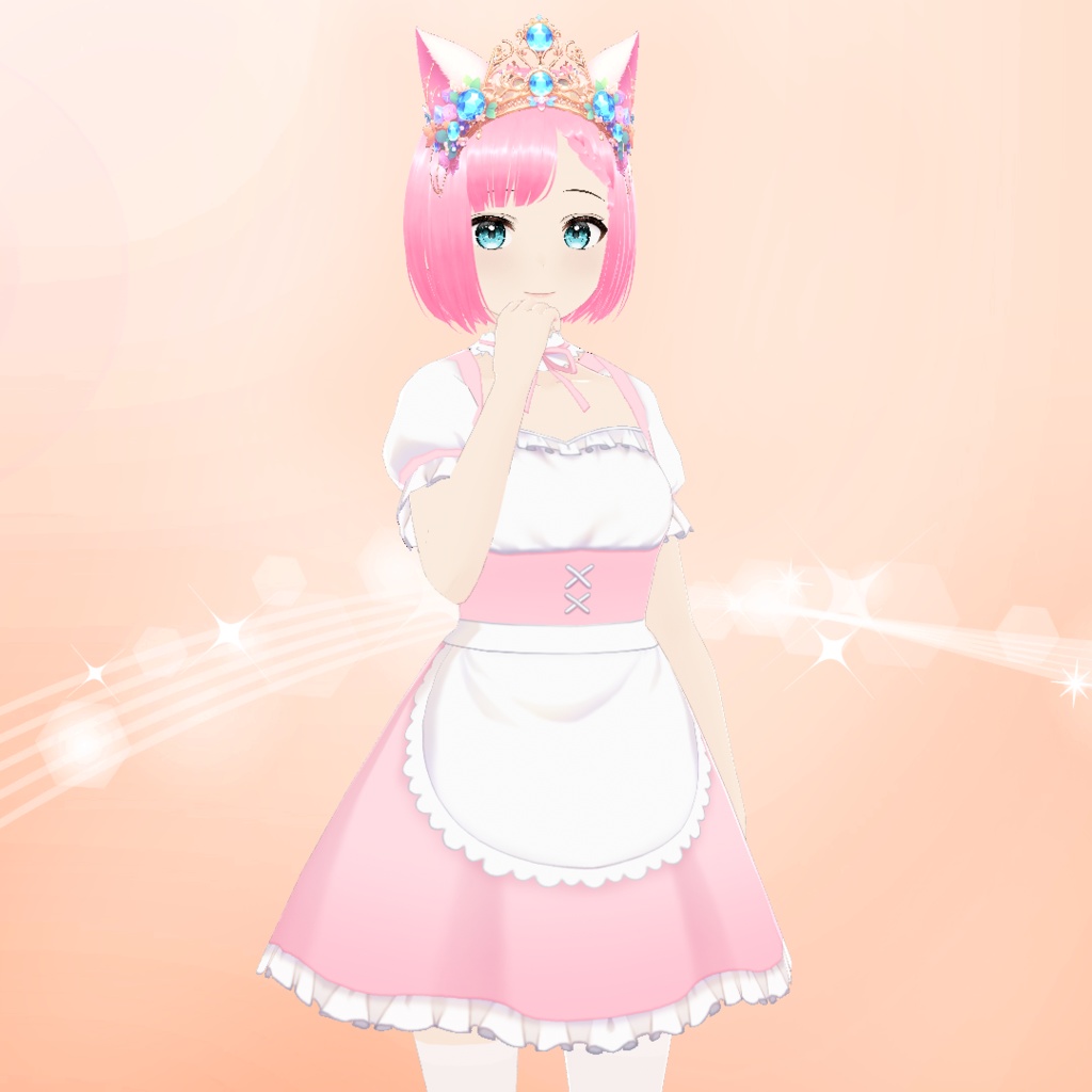 【VRoid】猫耳のティアラ