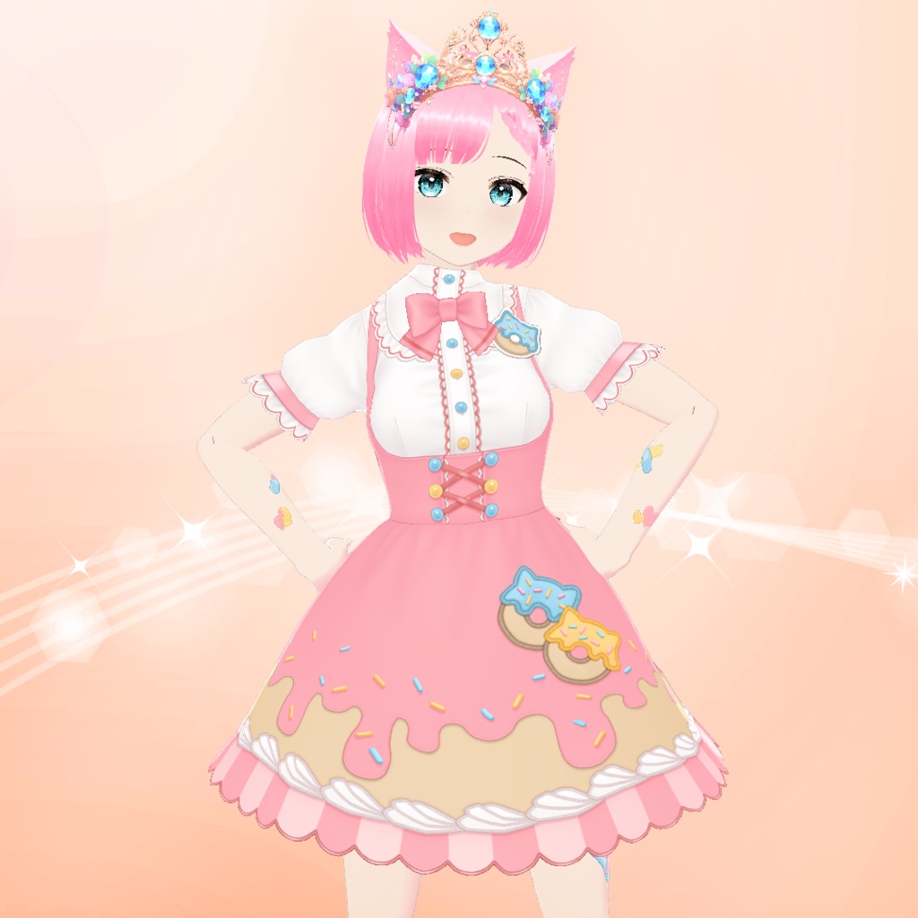 【VRoid】猫耳のティアラ