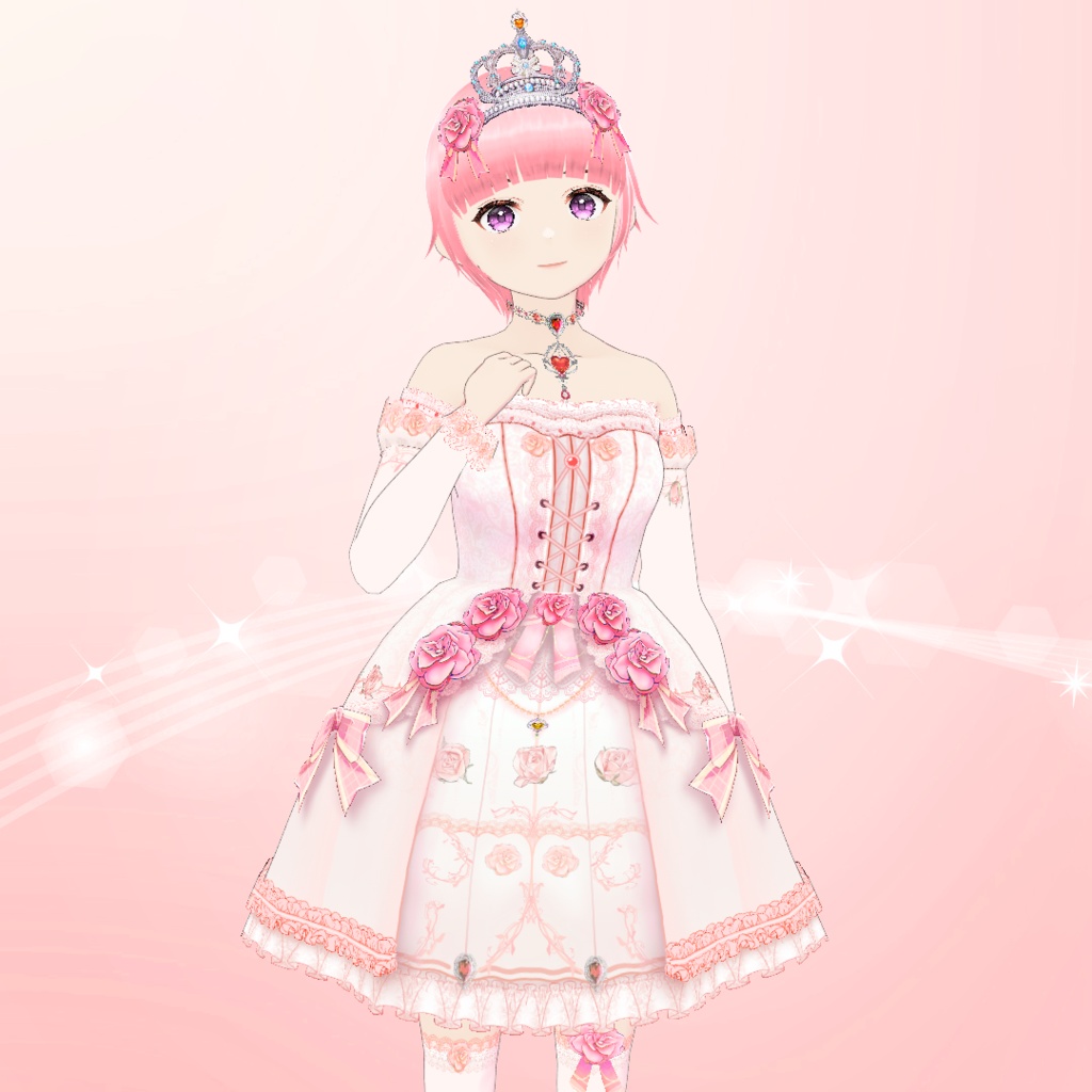 【VRoid】姫ロリ衣装セット