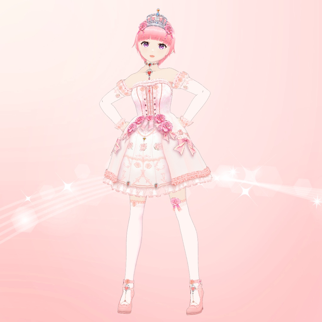 【VRoid】姫ロリ衣装セット