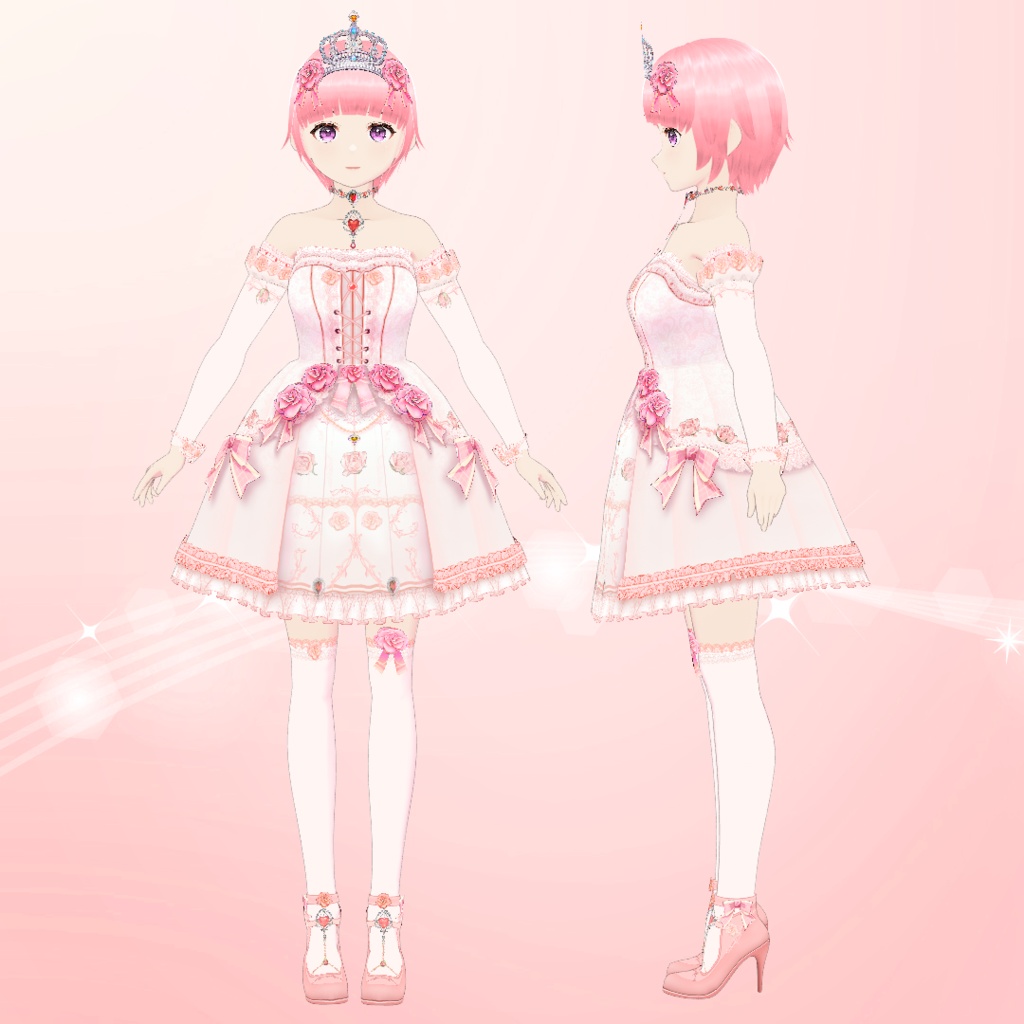 【VRoid】姫ロリ衣装セット