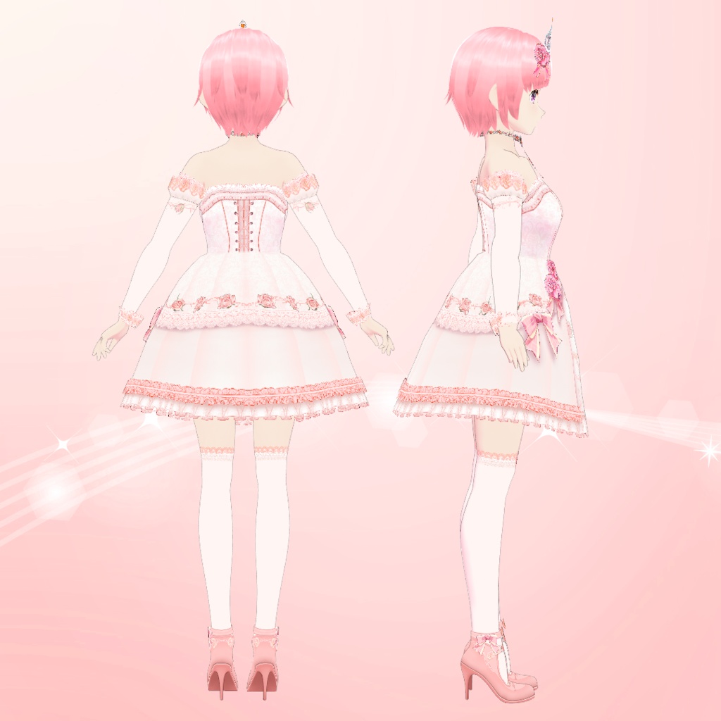 【VRoid】姫ロリ衣装セット