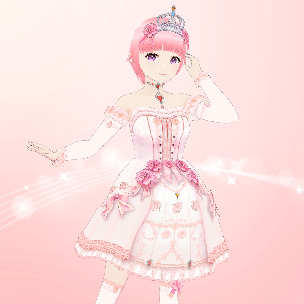 【VRoid】姫ロリ衣装セット
