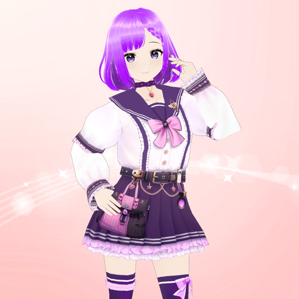 【VRoid】パステルドリームセーラー服