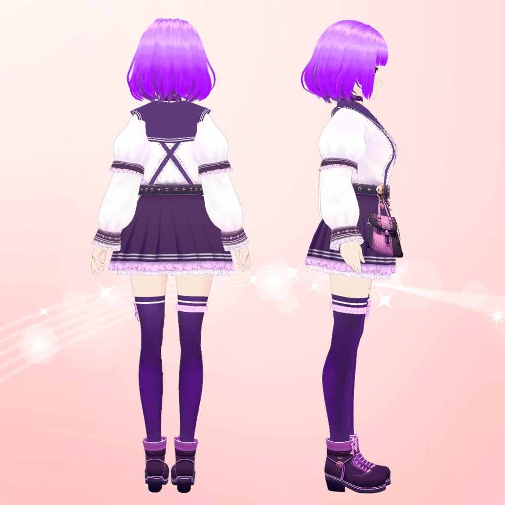 【VRoid】パステルドリームセーラー服