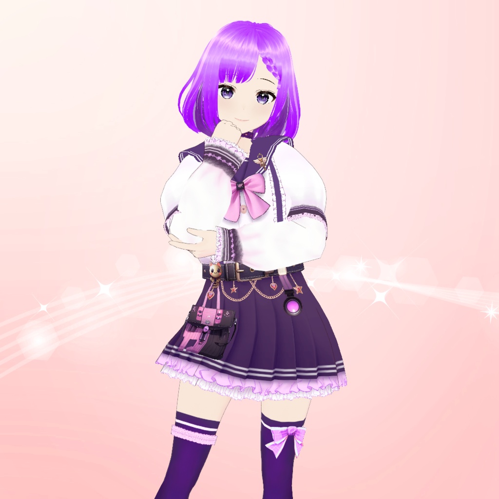 【VRoid】パステルドリームセーラー服