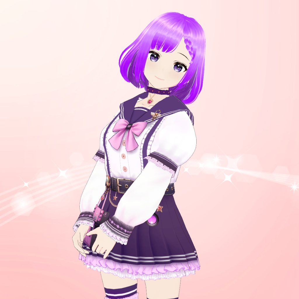 【VRoid】パステルドリームセーラー服