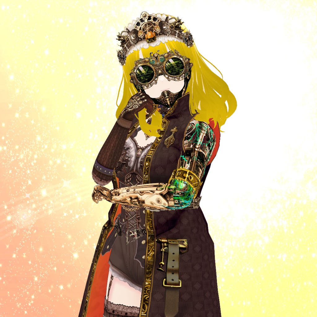 【VRoid】機械少女・スチームパンク転生セット