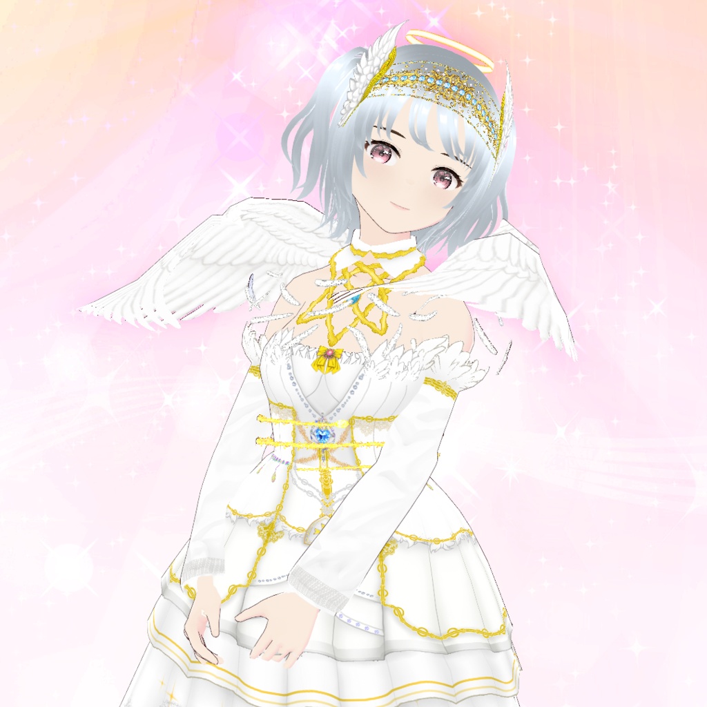 【VRoid】エーテリアル・ガーディアン・エンジェル(天空の守護天使)衣装セット