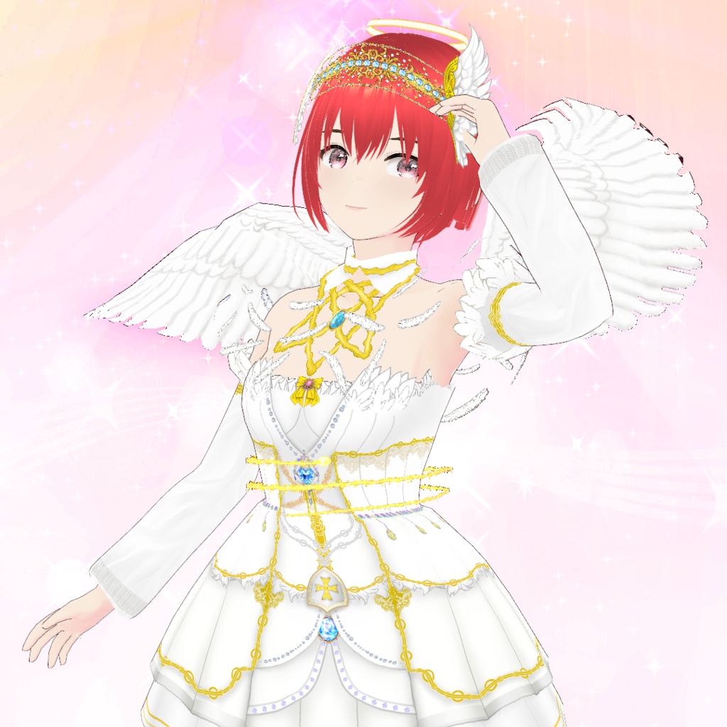 【VRoid】エーテリアル・ガーディアン・エンジェル(天空の守護天使)衣装セット