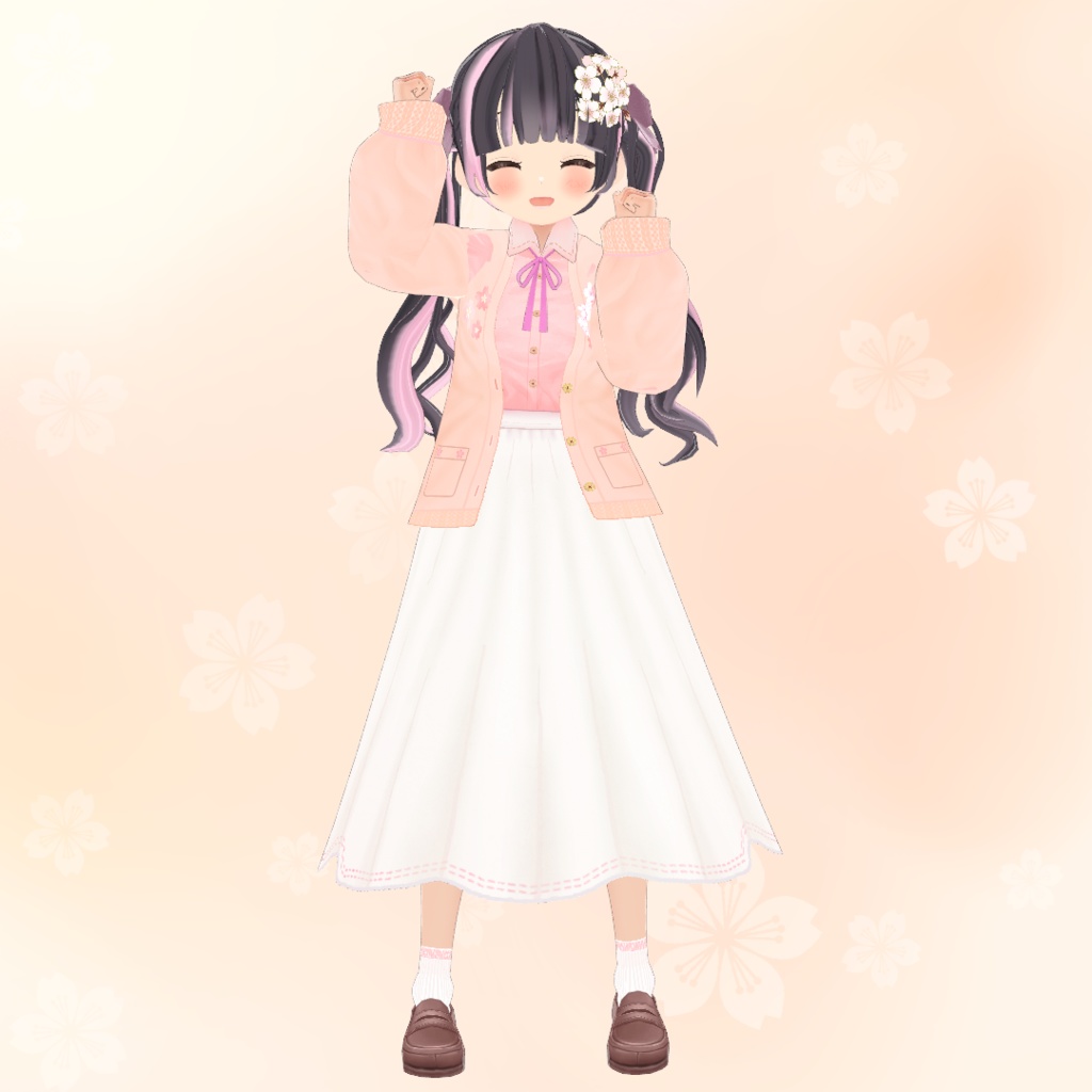 【VRoid】ふわふわパステル・コーデセット