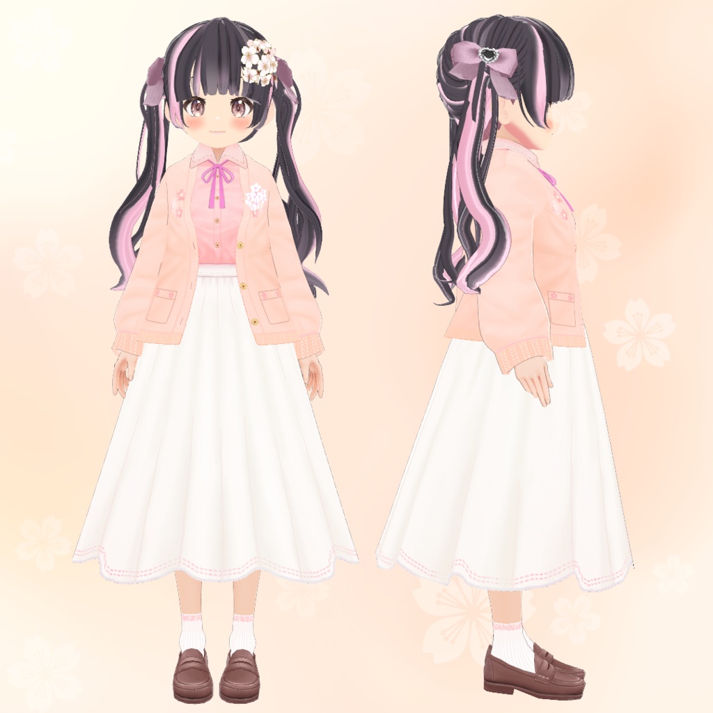 【VRoid】ふわふわパステル・コーデセット