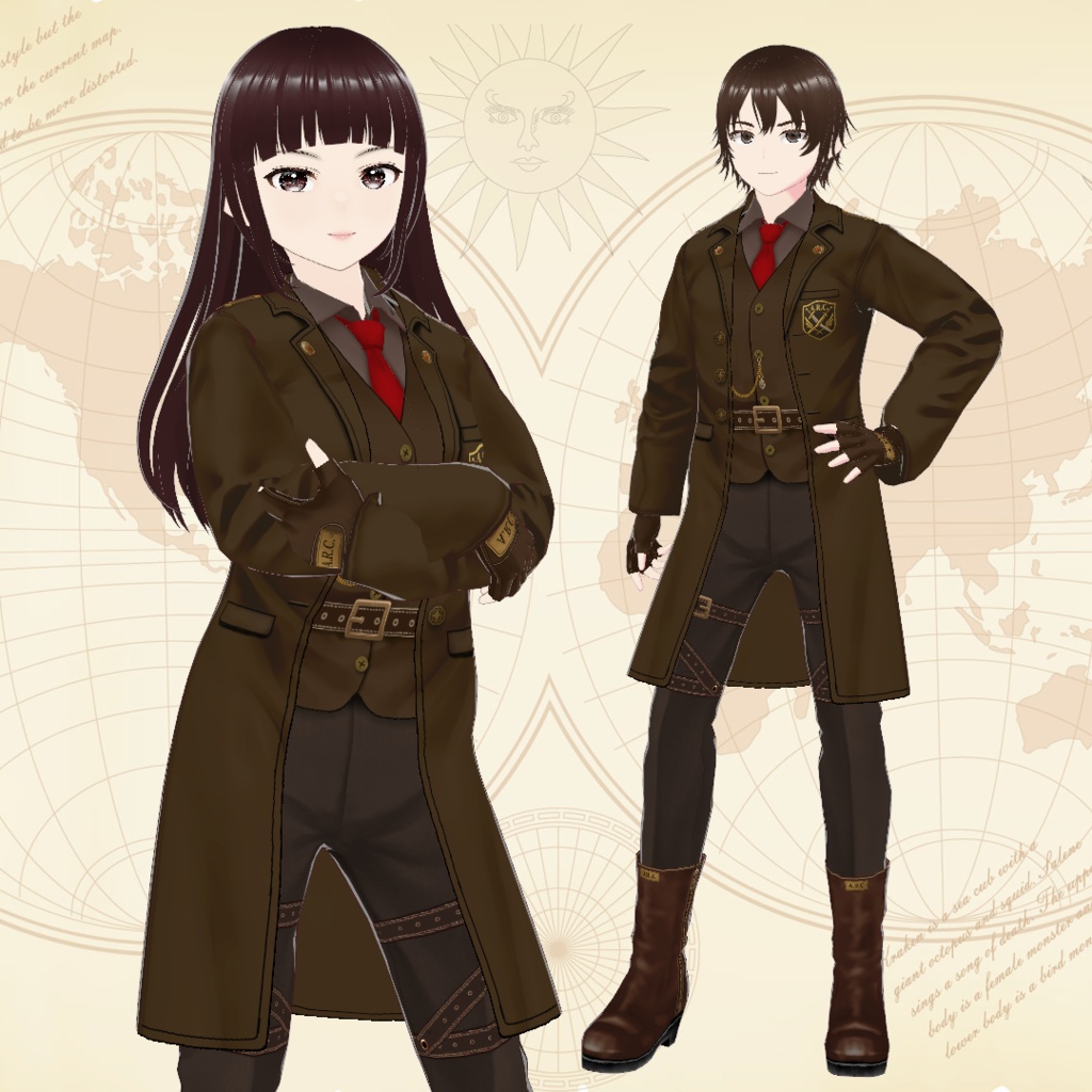 【VRoid】センチネル・ストラテジック衣装セット