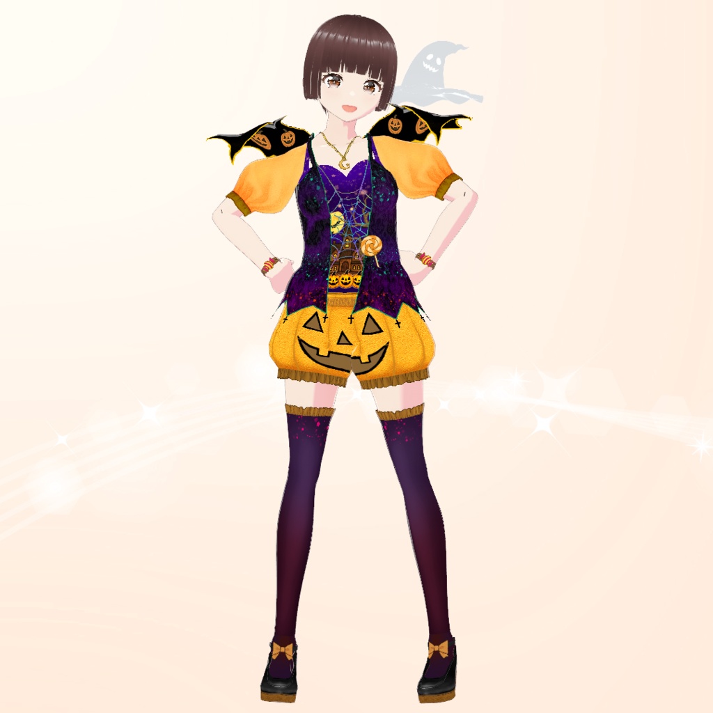 【VRoid】ハロウィン衣装 パンプキン・パレード